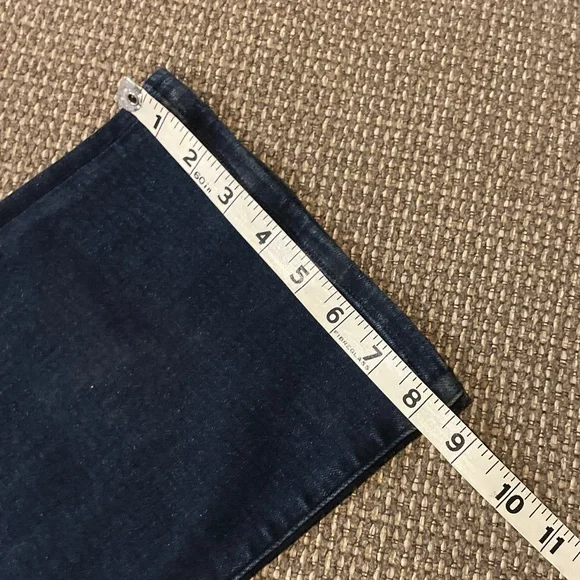 Madewell Curvy Kick Out Full Length Jeans Dark Wash Kingston Wide Bootcut Leg - Picture 10 of 10